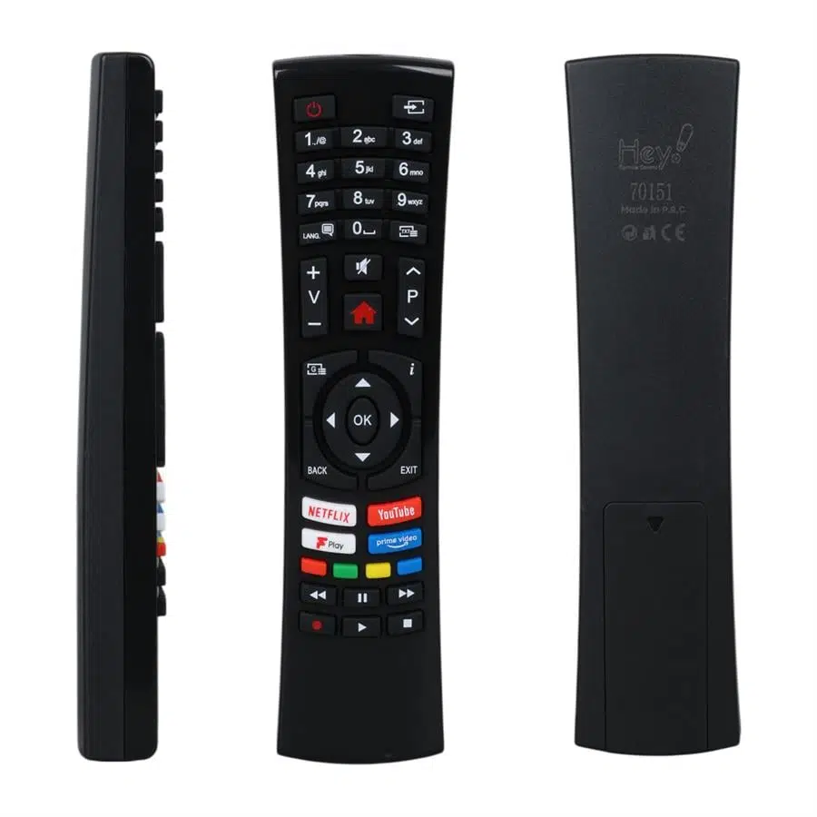 Vestel R/C 4391P, 70U9600 - Hi Level 49HL660 Black Fplay -Netflix - Youtube - Play Tuşlu Lcd Led Tv Kumanda